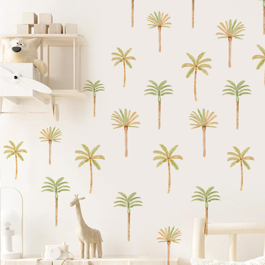 Baby Girl Nursery Quotes - Pegatina de pared de palmera de