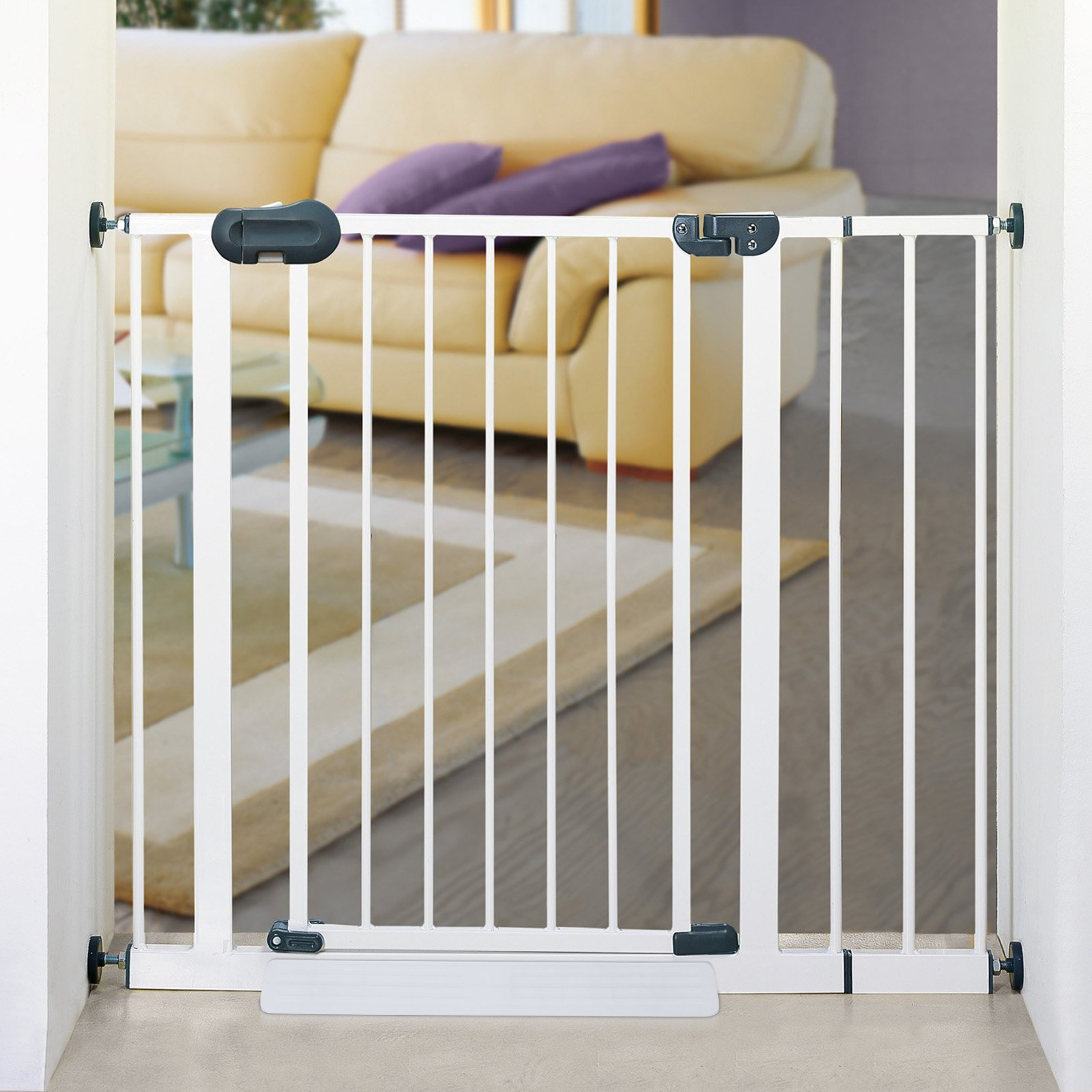 Baby Gate Extra Wide - Fijador de barandilla de seguridad para