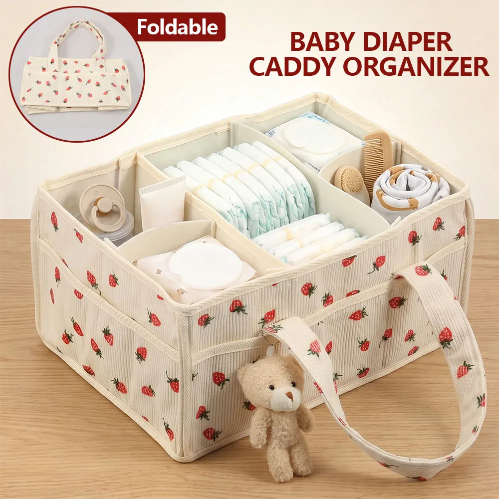 Baby Nursery Handles - Cesta Organizadora de Toallitas para Bebé,