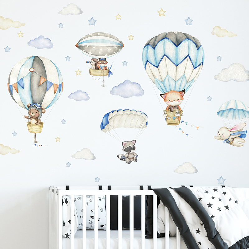 Baby Nursery Wall Mural - Pegatinas de pared con globos de