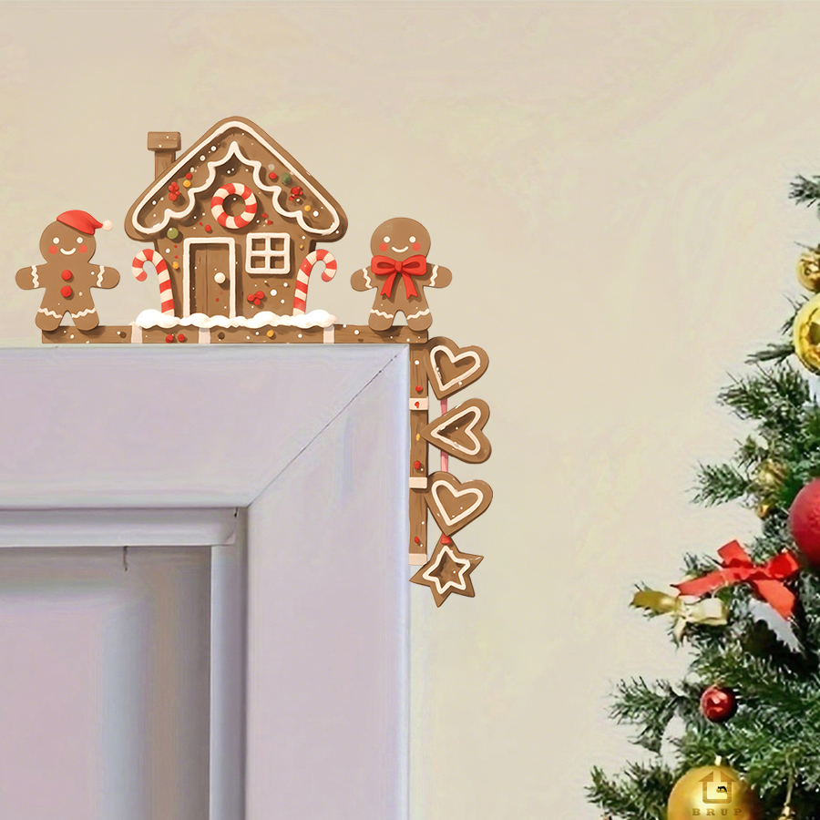 Baby Nursery Kids - Pegatina de pared navideña de casa