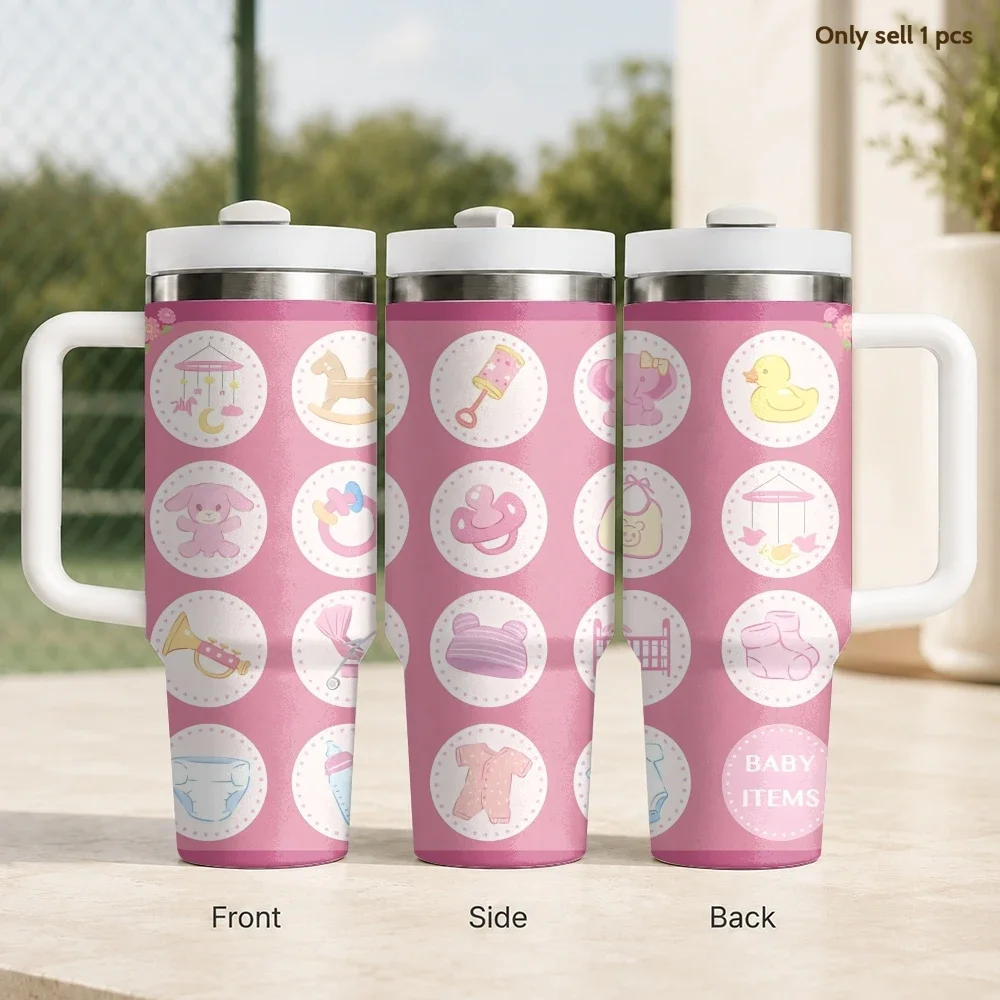 Baby Nursery Handles - Termos de acero inoxidable de 40