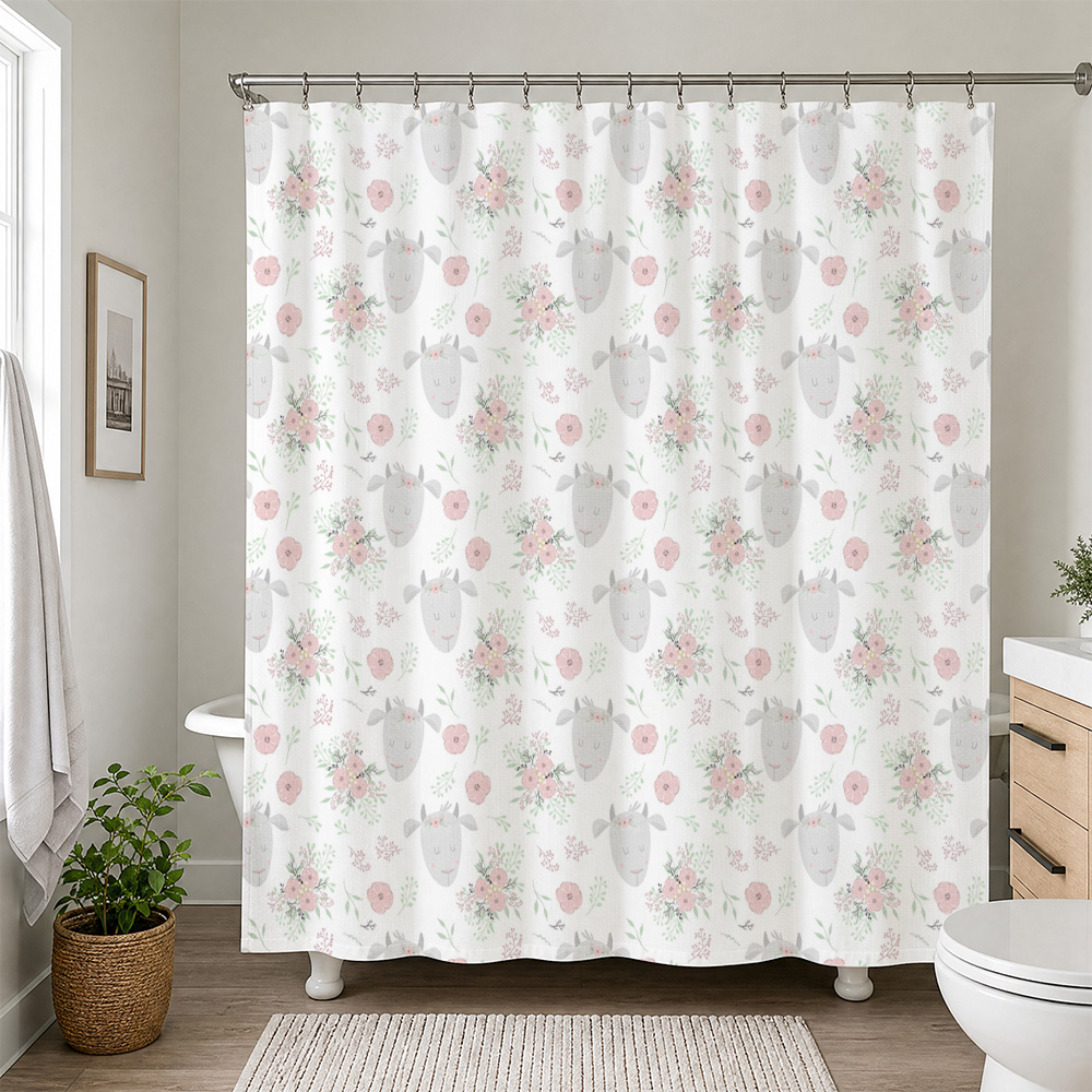 Baby Nursery Accent Wall - Linda Cortina de Ducha Floral para