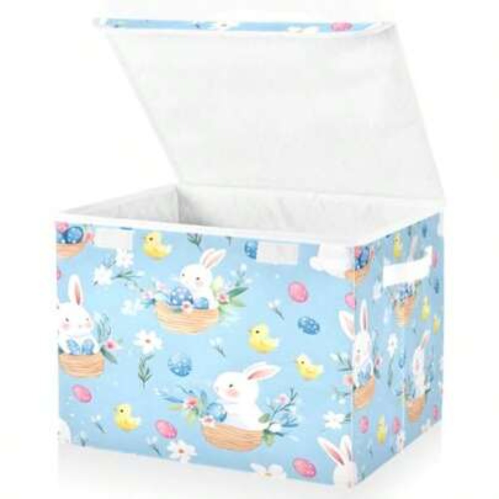 Storage Basket Fabric - Contenedores de Almacenamiento con Patrón de