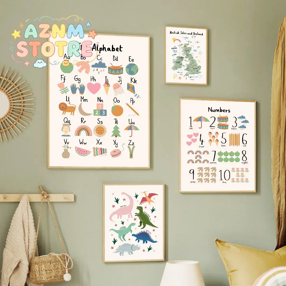 Baby Nursery Kids - Mapa del Mundo Animal, Alfabeto de