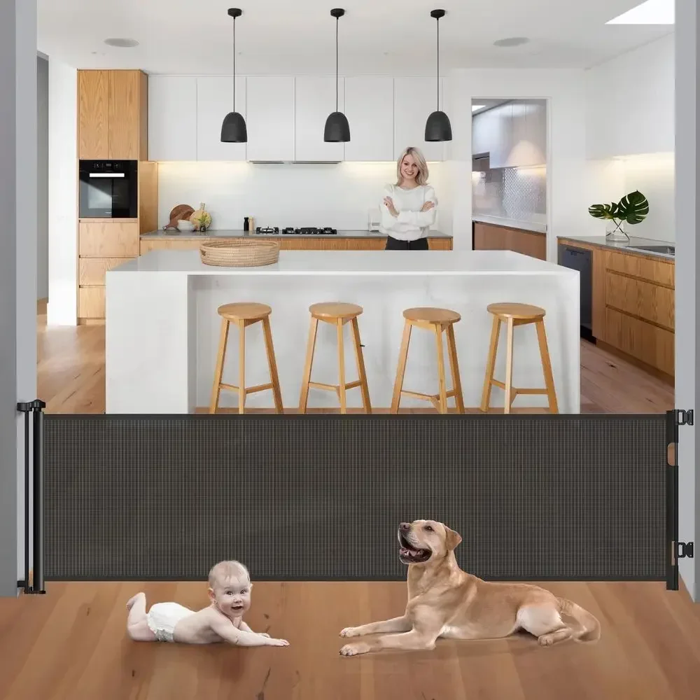 Baby Gate Extra Wide - Barrera de Seguridad Retráctil Extra Ancha