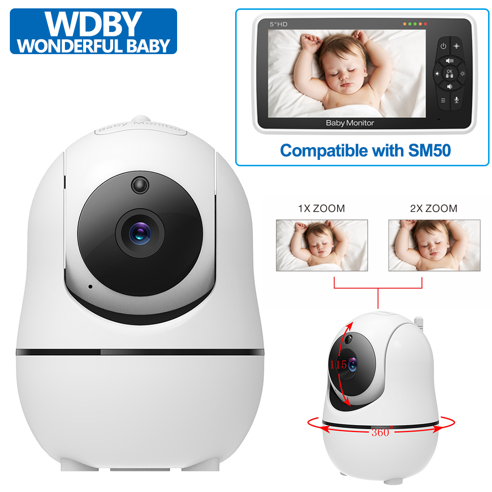 Wearable Baby Monitor - Cámara separada para vigilabebés SM50,Control PTZ