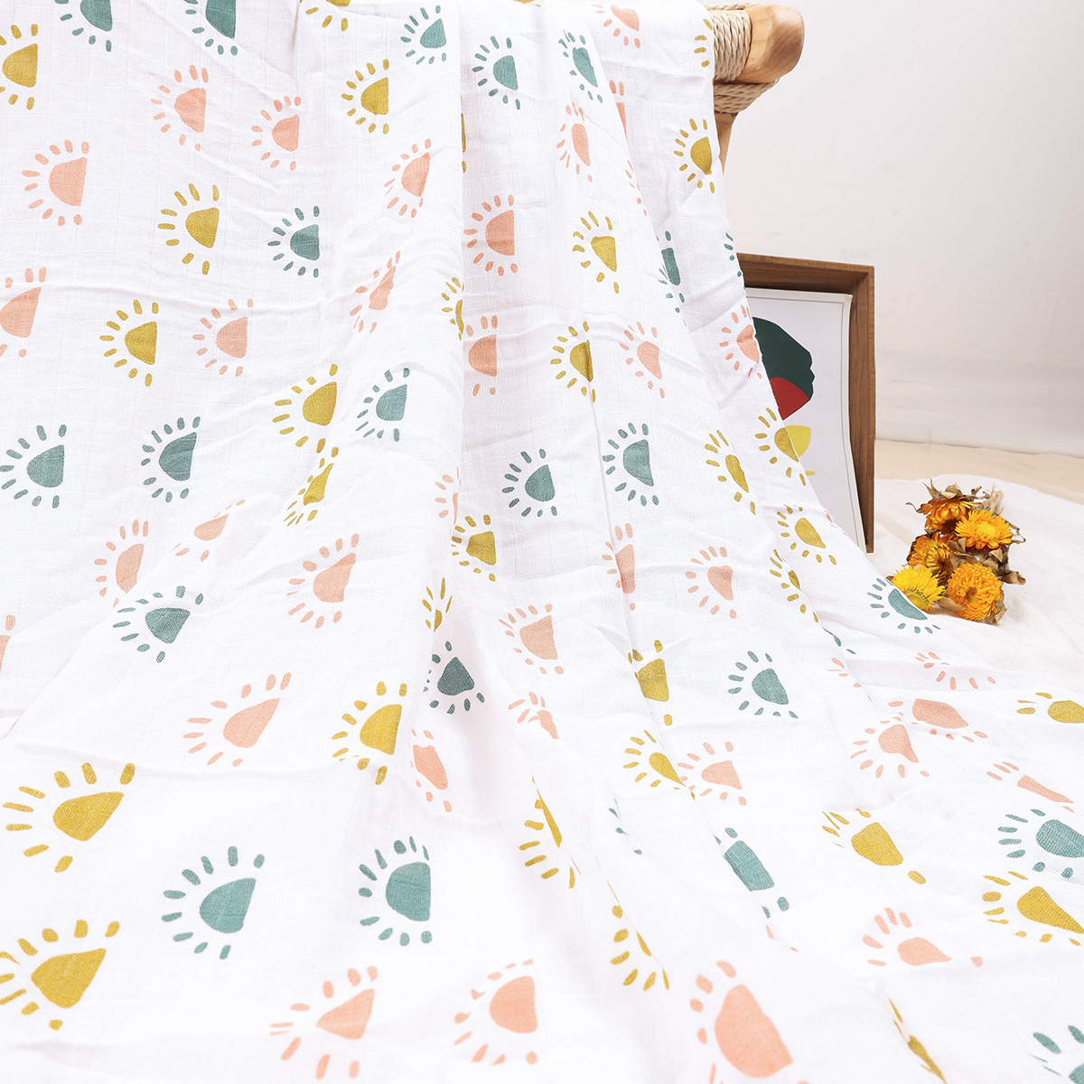 HappyFlute 120*110cmManta de m - Swaddle Blanket Muslin reseña y precio