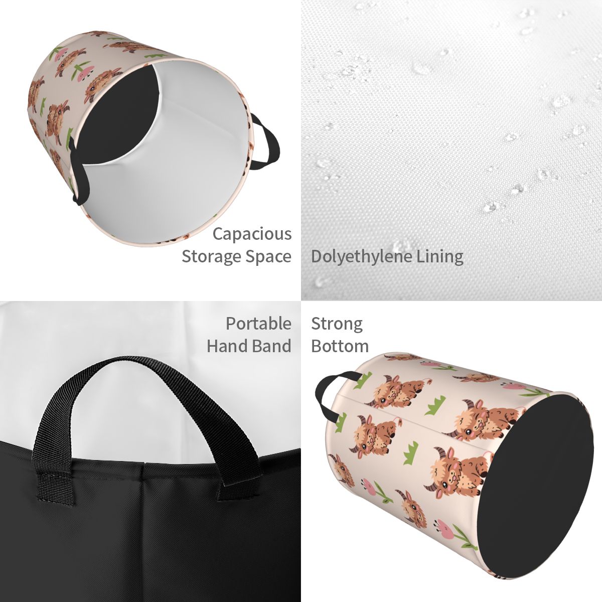 Cesta de Lavandería Plegable c - Baby Nursery Laundry Basket reseña y precio