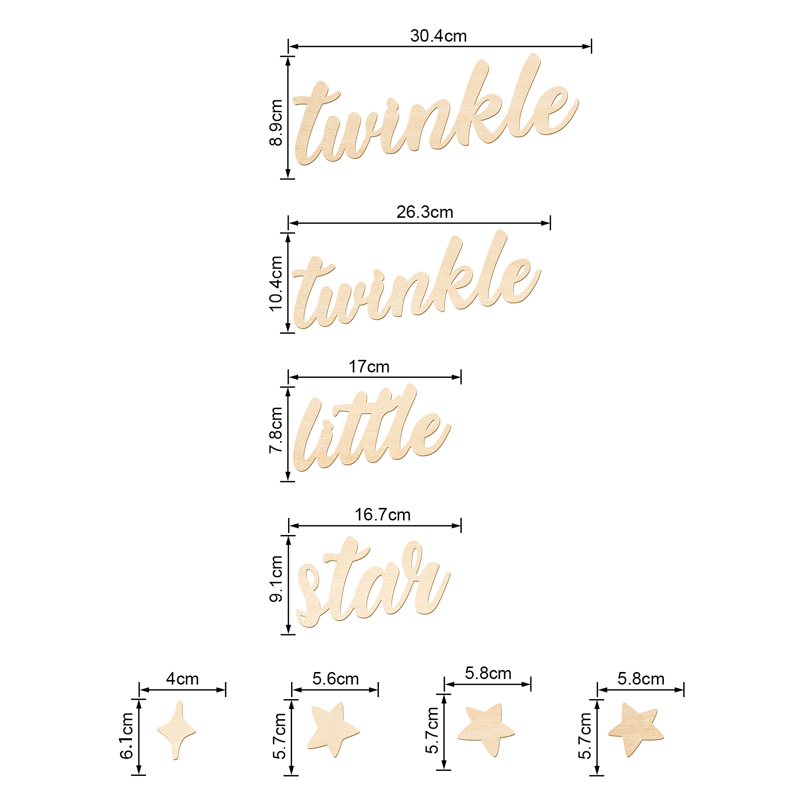 Letrero de madera Twinkle Twin - Baby Nursery Kids reseña y precio