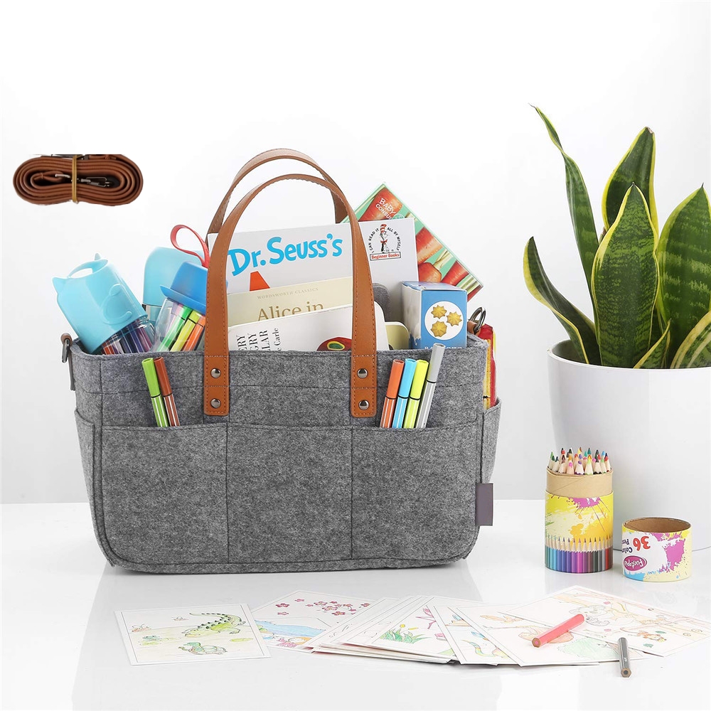 Cesta organizadora de fieltro  - Baby Nursery Handles reseña y precio