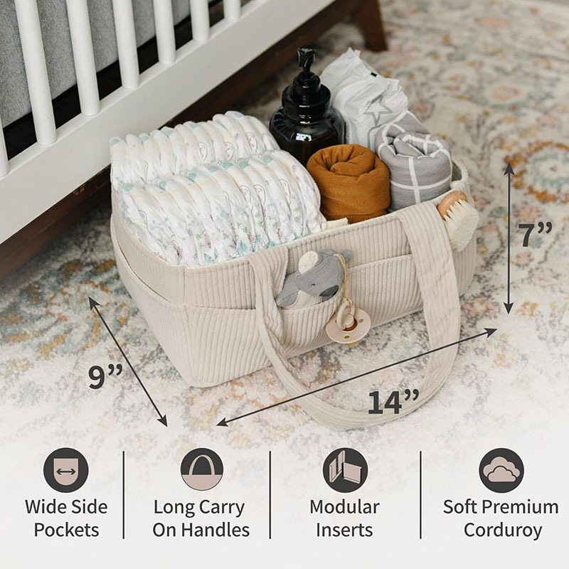 Organizador de Pañales Plegabl - Baby Nursery Handles reseña y precio