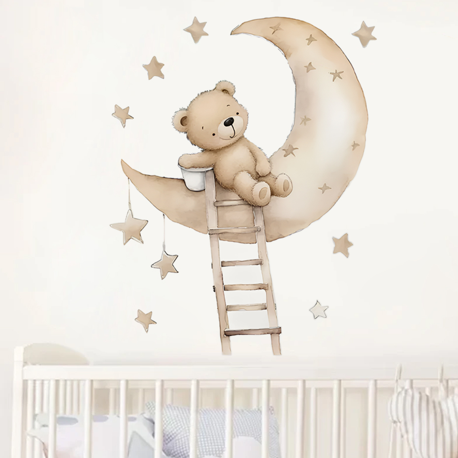 Lindo oso estrella nube pegati - Baby Girl Nursery Quotes reseña y precio