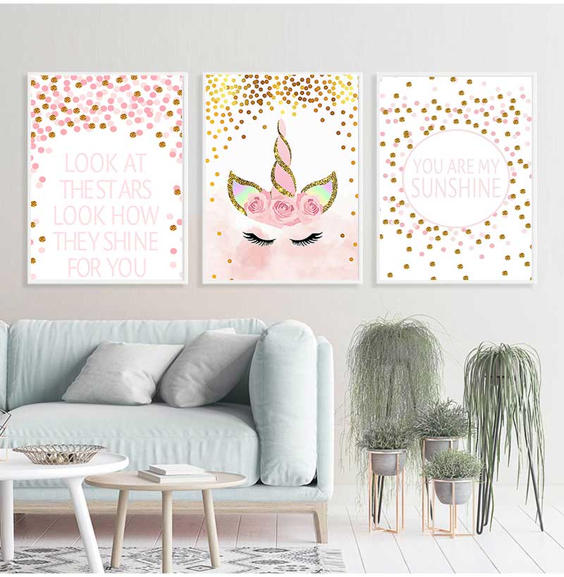 Cuadro Decorativo para Dormito - Baby Girl Nursery Quotes reseña y precio