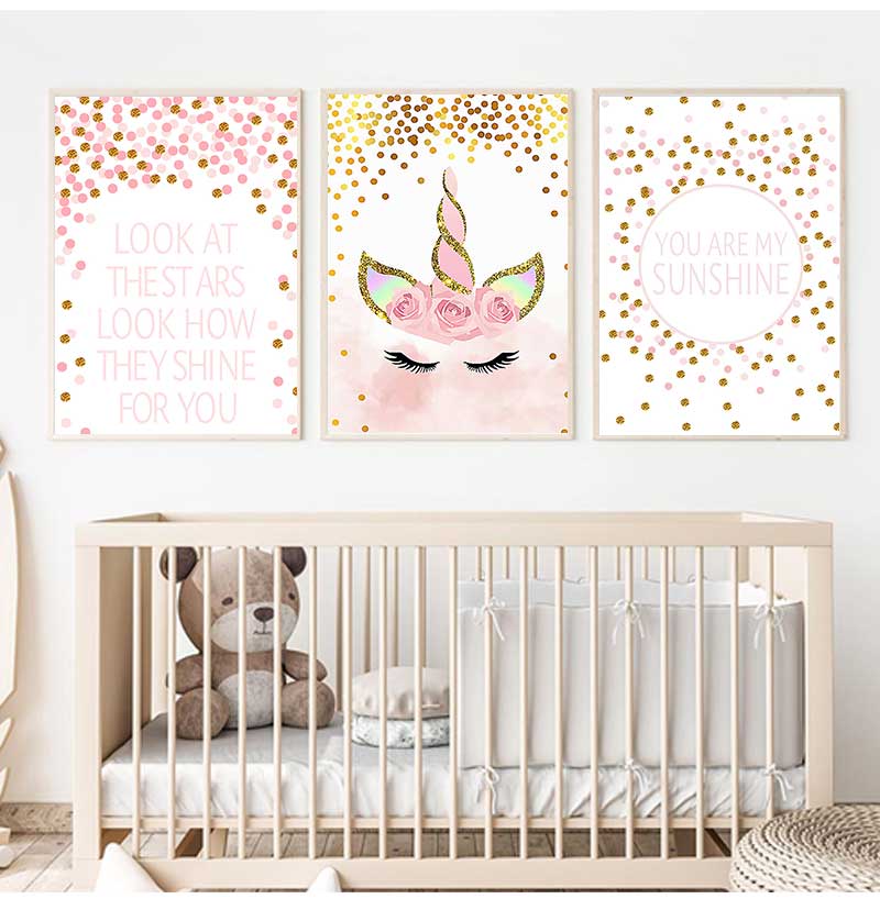 Cuadro Decorativo para Dormito - Baby Girl Nursery Quotes reseña y precio