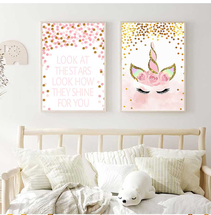 Cuadro Decorativo para Dormito - Baby Girl Nursery Quotes reseña y precio