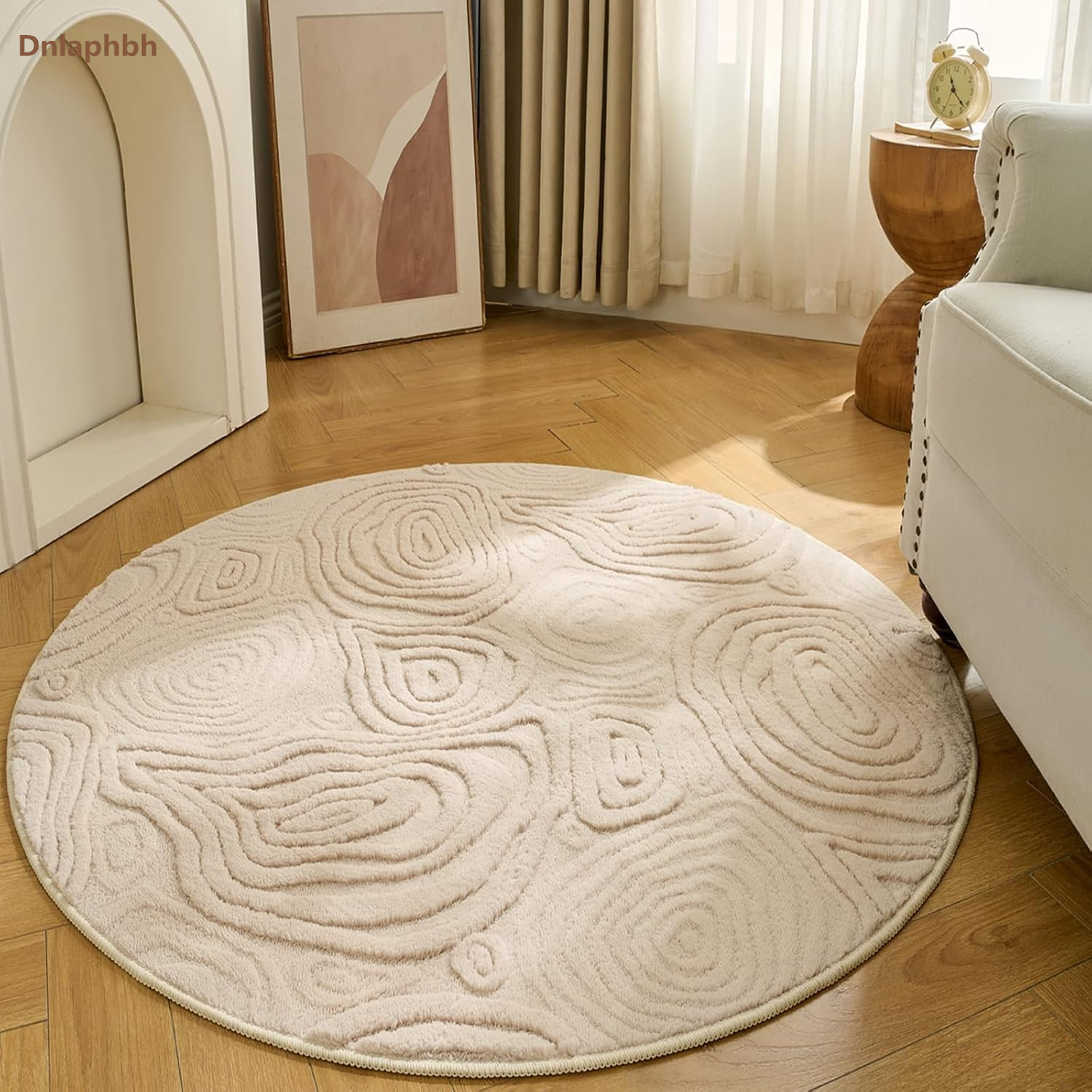 Alfombra Redonda Geométrica 3D - Baby Nursery Rug reseña y precio