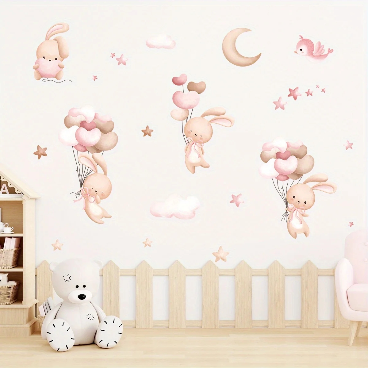 Pegatinas de pared con globos  - Baby Girl Nursery Quotes reseña y precio