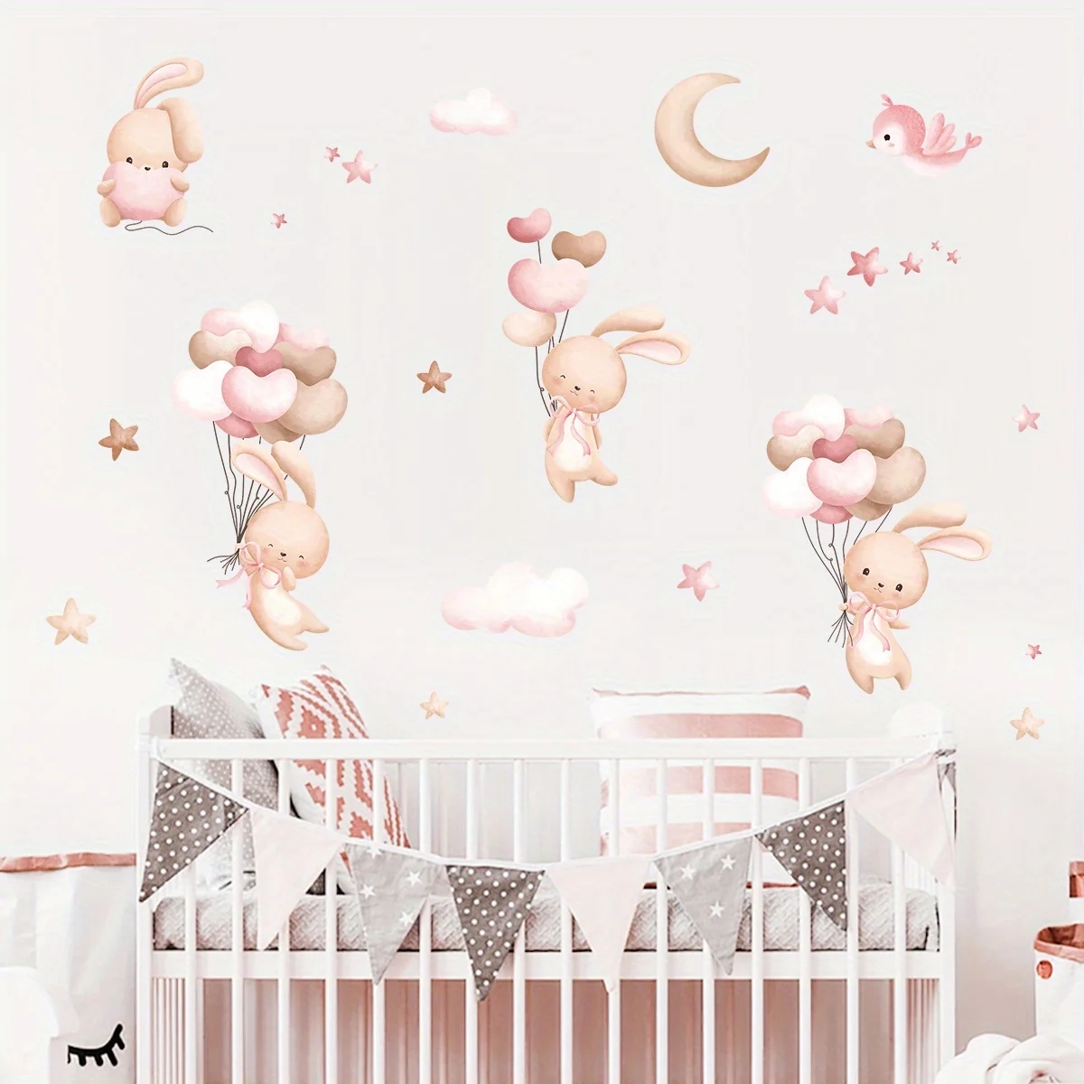 Pegatinas de pared con globos  - Baby Girl Nursery Quotes reseña y precio