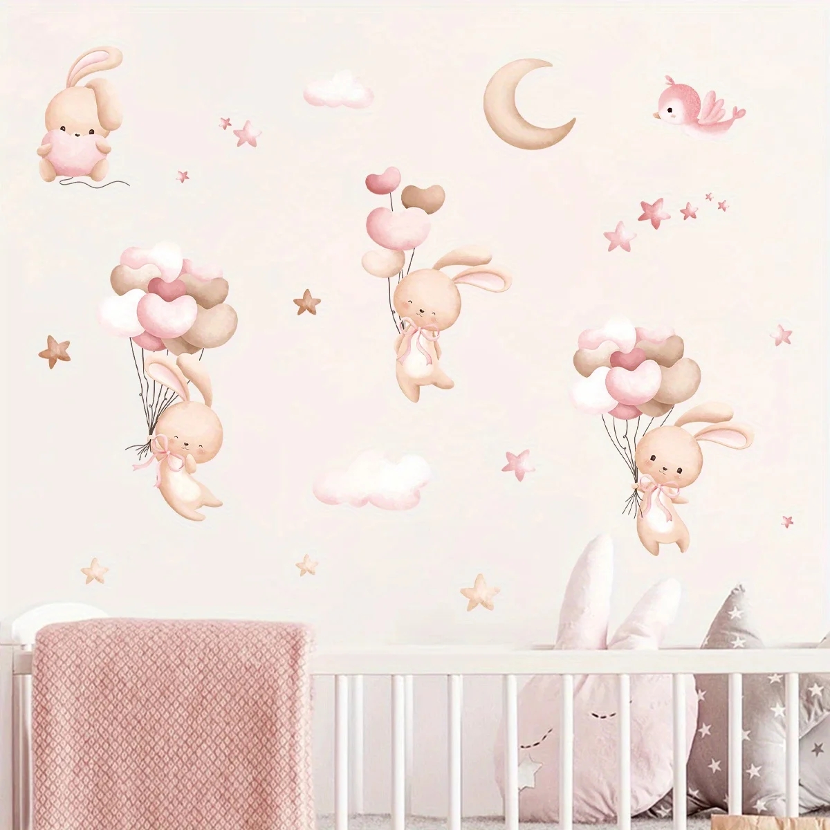 Pegatinas de pared con globos  - Baby Girl Nursery Quotes reseña y precio