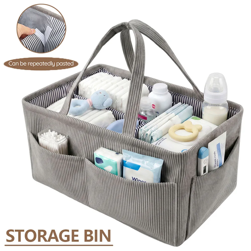Organizador plegable de pañale - Storage Basket Fabric reseña y precio