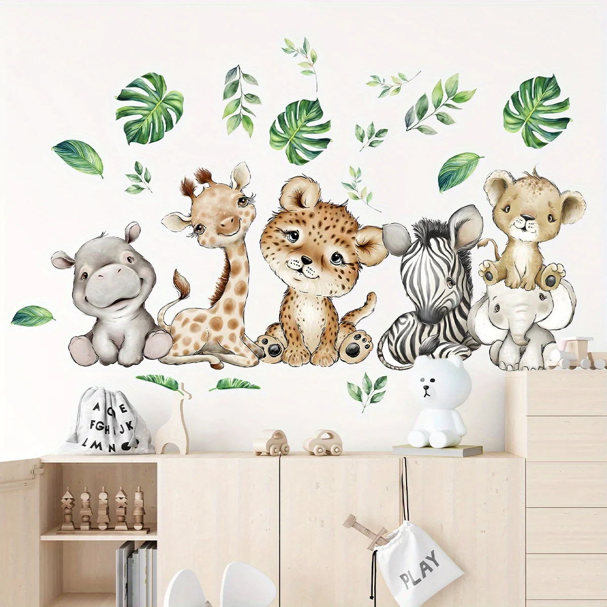 1 unidad de pegatinas de pared - Baby Nursery Wall Mural reseña y precio
