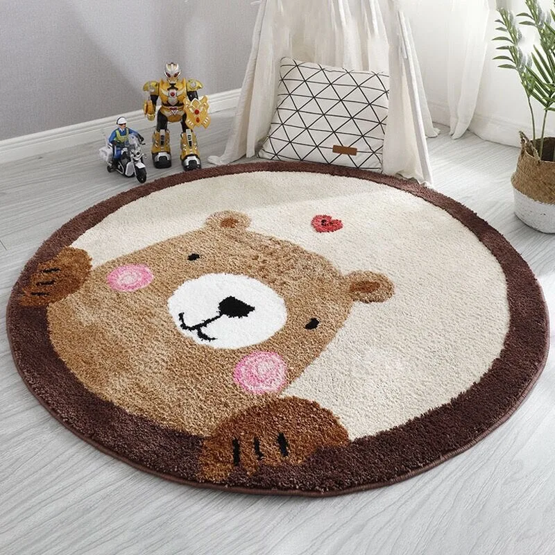 VIKAMA-alfombra redonda de Cac - Baby Nursery Rug reseña y precio