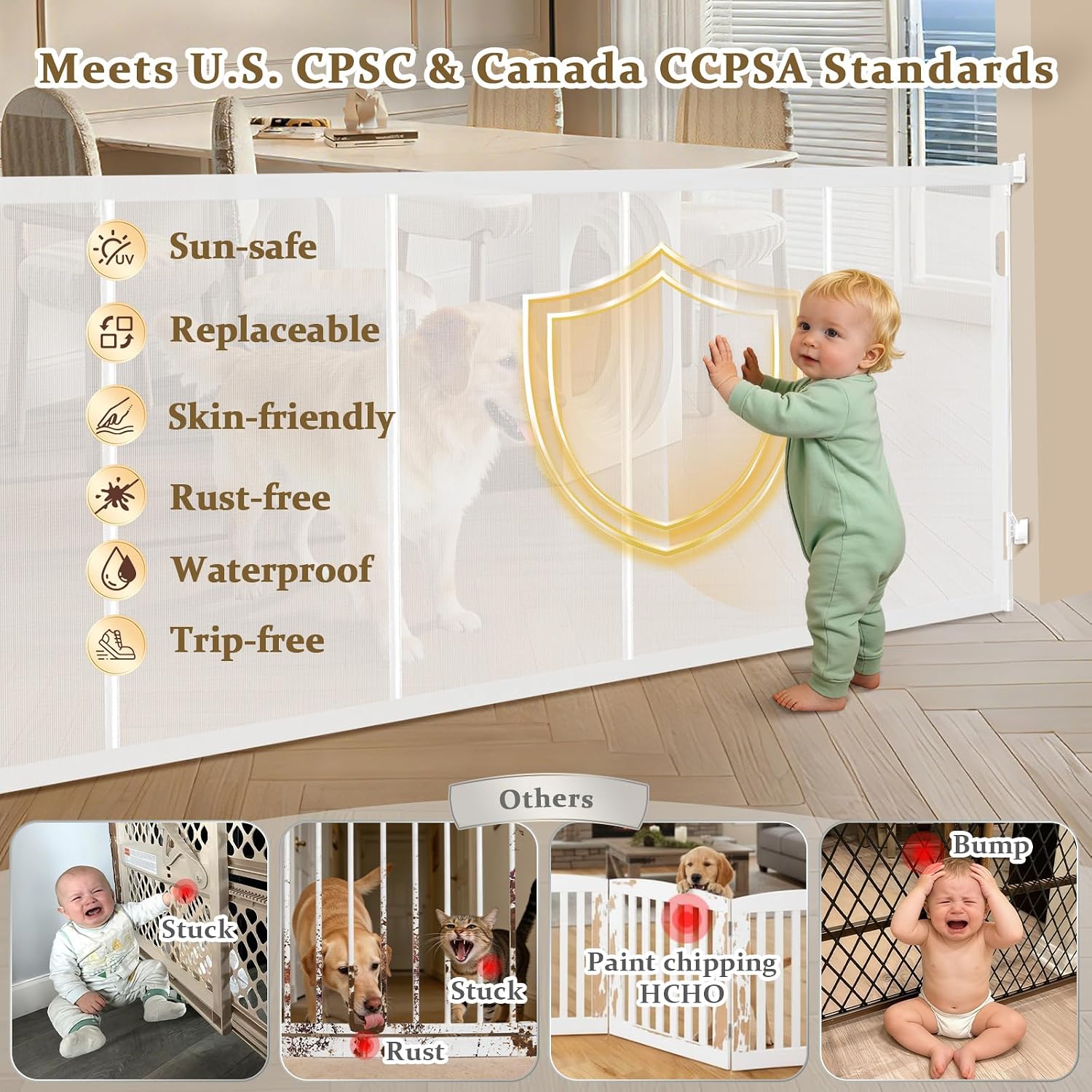 Puertas de seguridad retráctil - Baby Gate Extra Wide reseña y precio
