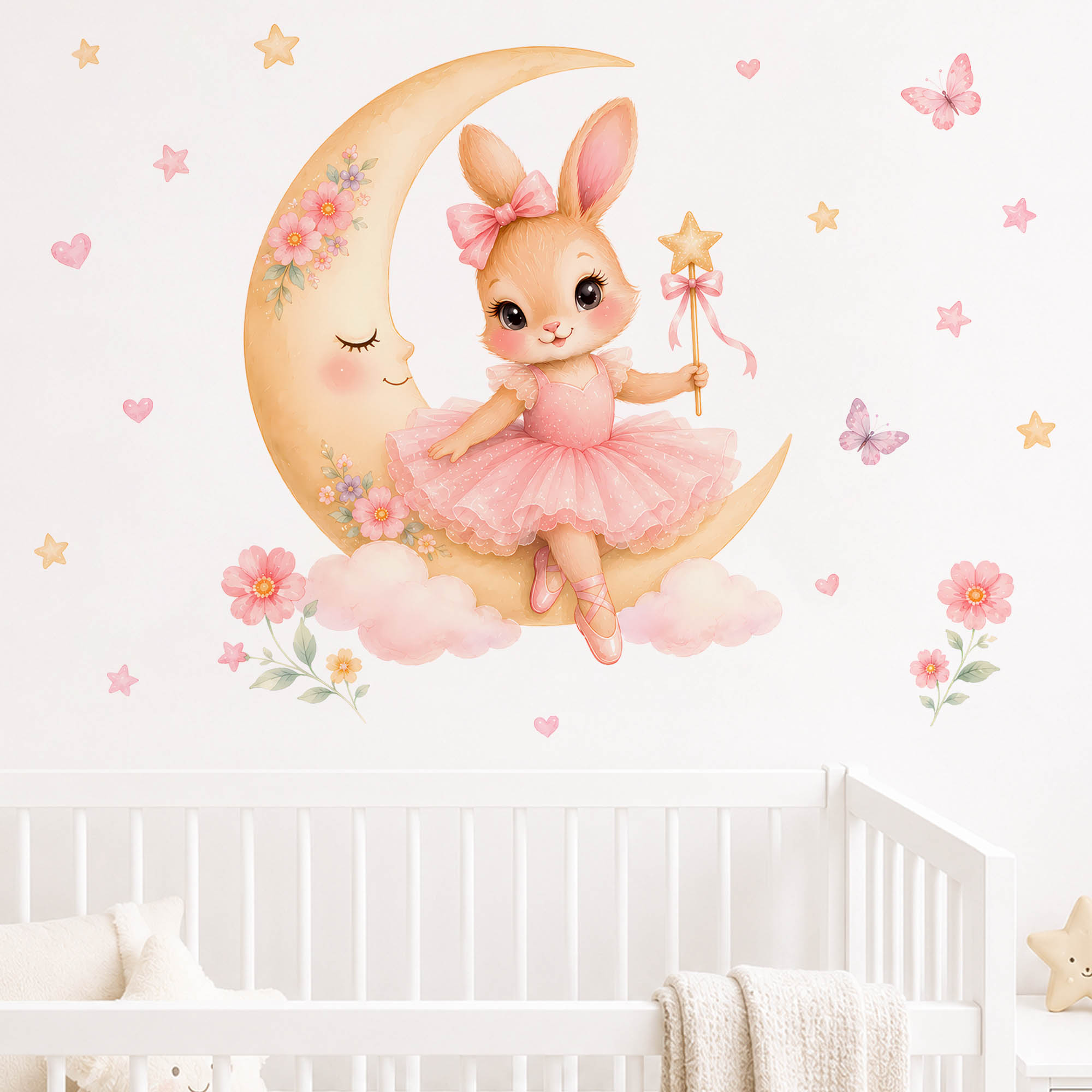 Pegatinas de Pared de Conejita - Baby Girl Nursery Quotes reseña y precio