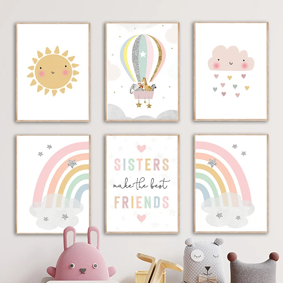 Pósteres nórdicos de jirafa, e - Baby Nursery Kids reseña y precio