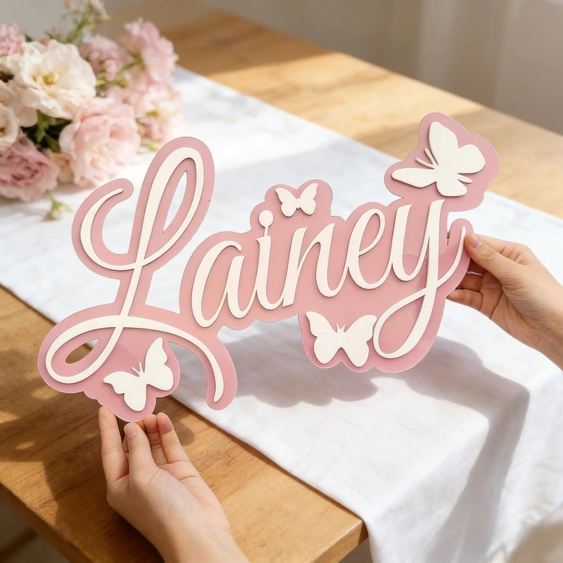 Placa con Nombre de Bebé Perso - Baby Nursery Kids reseña y precio
