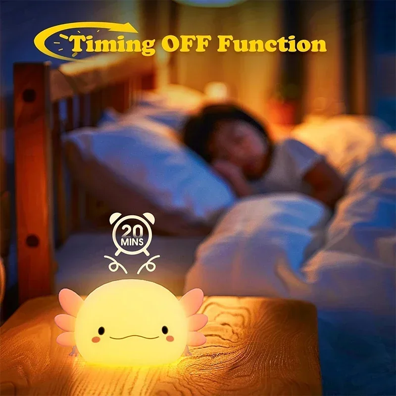 Bonita luz nocturna Axolotl, l - Baby Nursery Equipment reseña y precio