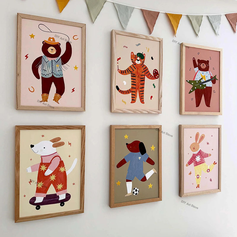 Divertidos Cuadros de Animales - Baby Nursery Kids reseña y precio
