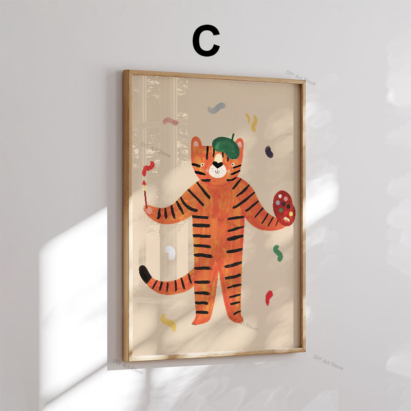 Divertidos Cuadros de Animales - Baby Nursery Kids reseña y precio