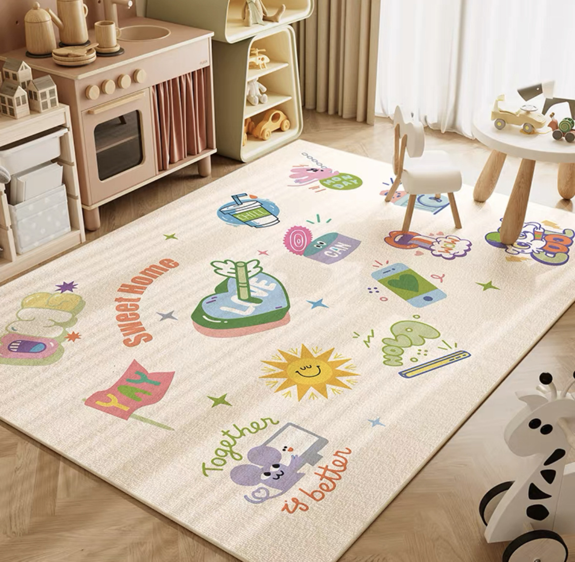 Alfombra de gateo para bebés V - Baby Nursery Rug reseña y precio