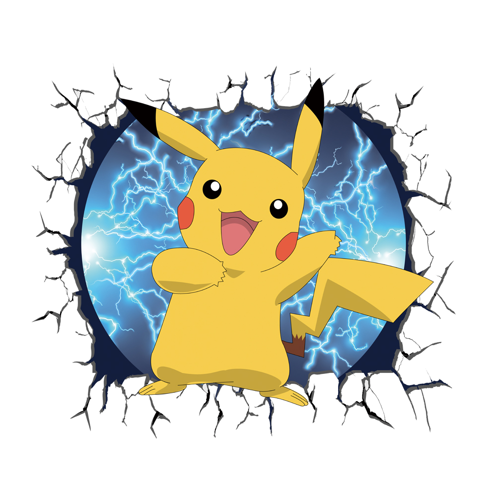 Pegatina de pared de Pikachu d - Baby Nursery Wall Mural reseña y precio