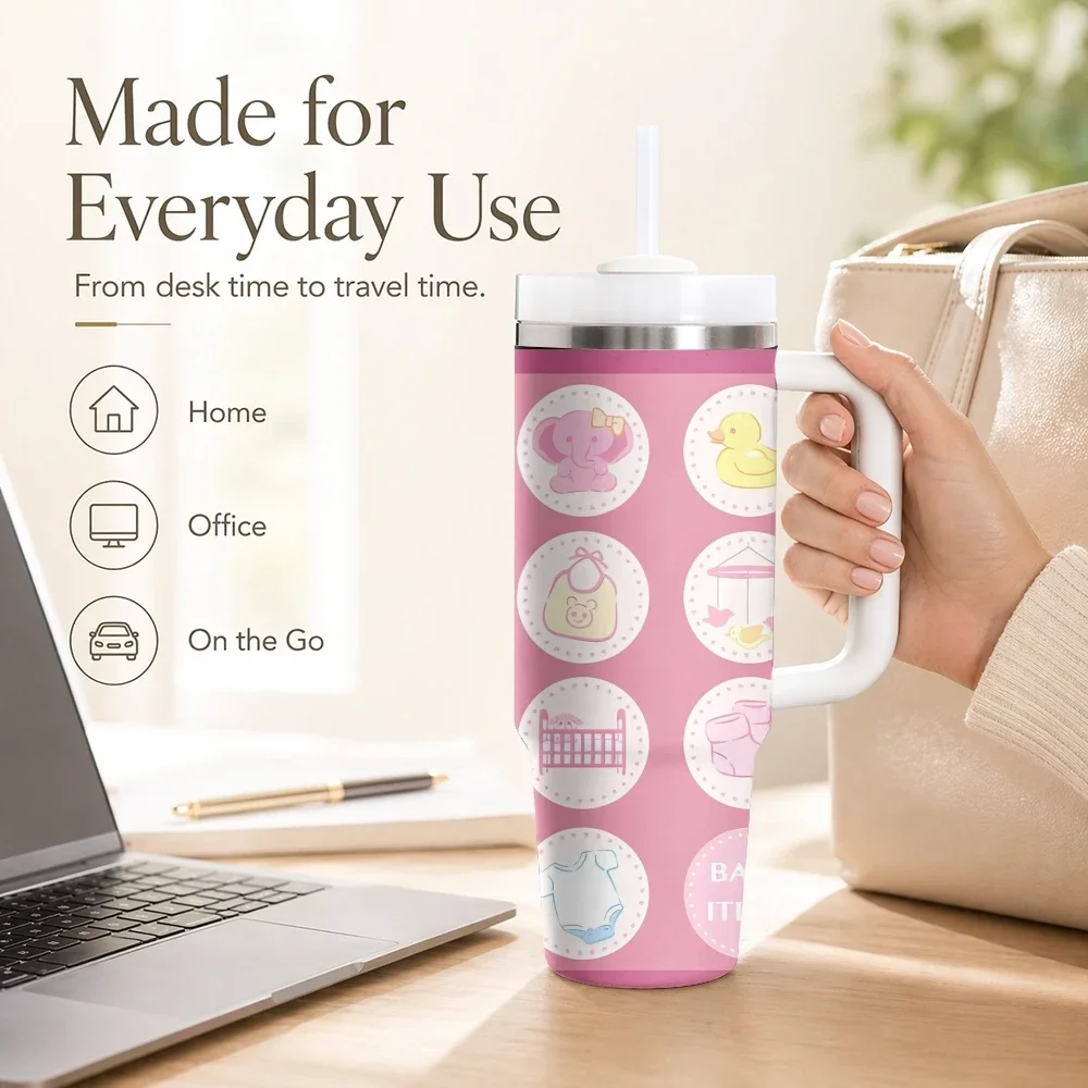 Termos de acero inoxidable de  - Baby Nursery Handles reseña y precio