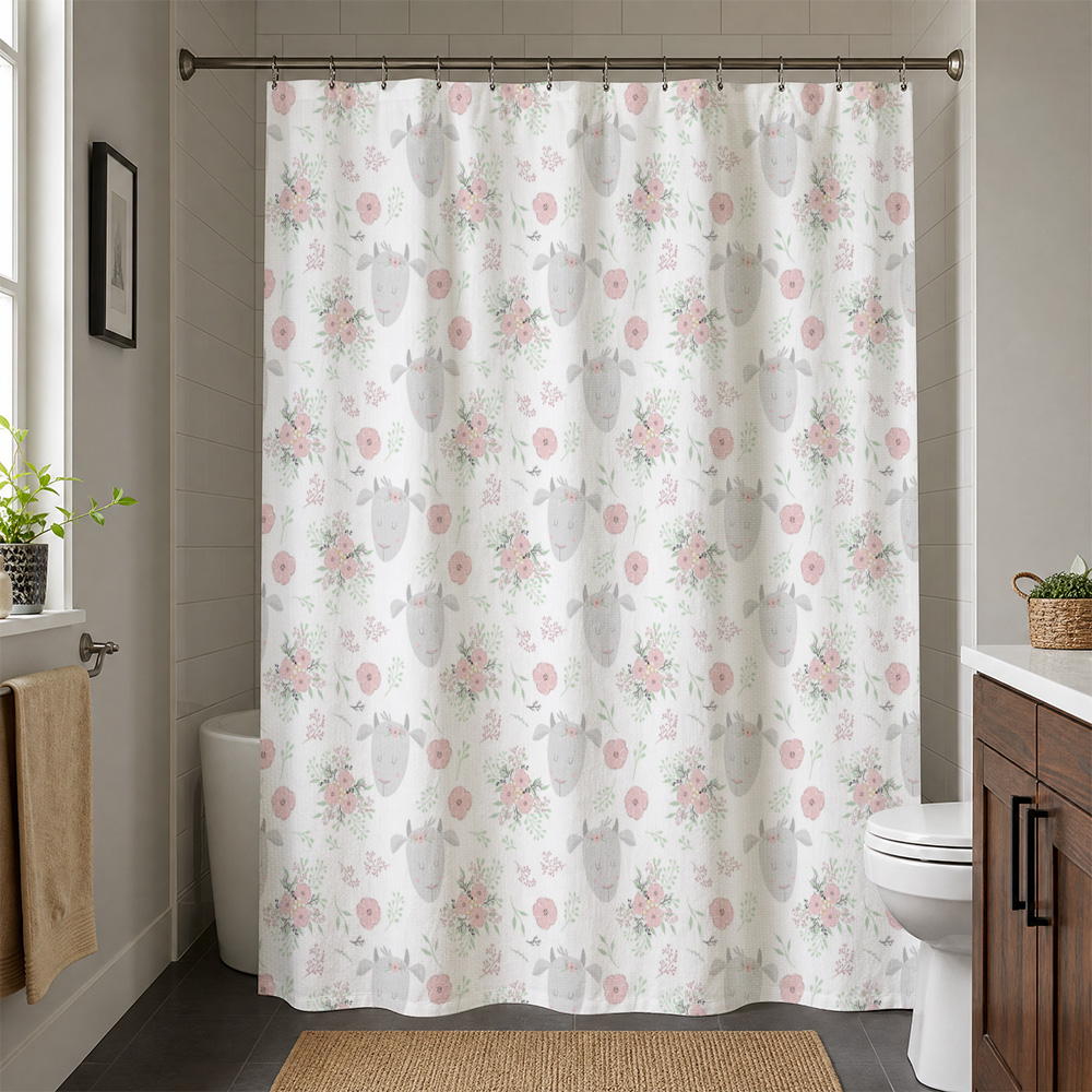 Linda Cortina de Ducha Floral  - Baby Nursery Accent Wall reseña y precio