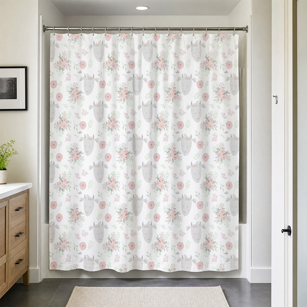 Linda Cortina de Ducha Floral  - Baby Nursery Accent Wall reseña y precio