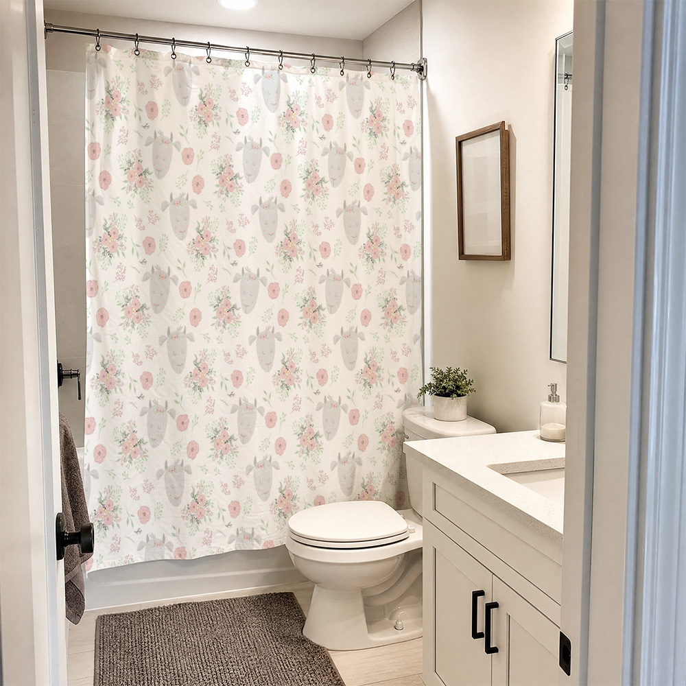 Linda Cortina de Ducha Floral  - Baby Nursery Accent Wall reseña y precio