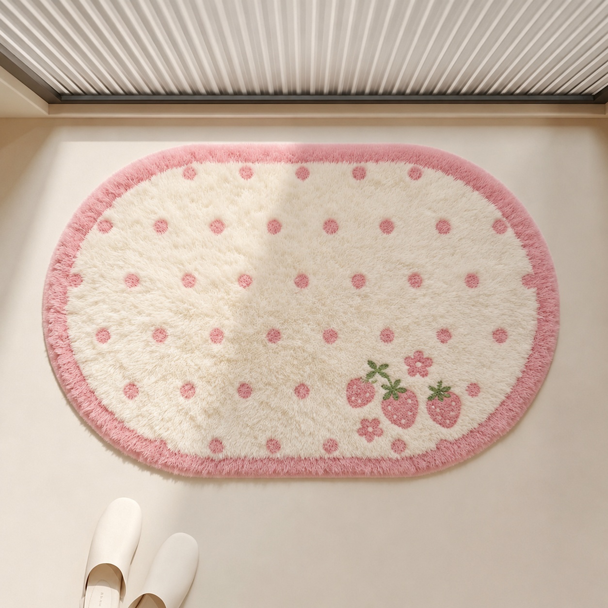Alfombra de Baño de Felpa Rosa - Baby Nursery Rug reseña y precio