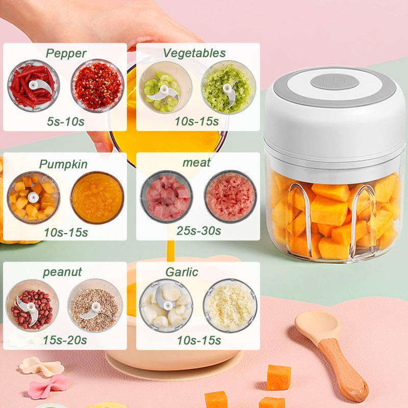 Picadora de Ajo Eléctrica de 2 - Baby Food Processor reseña y precio