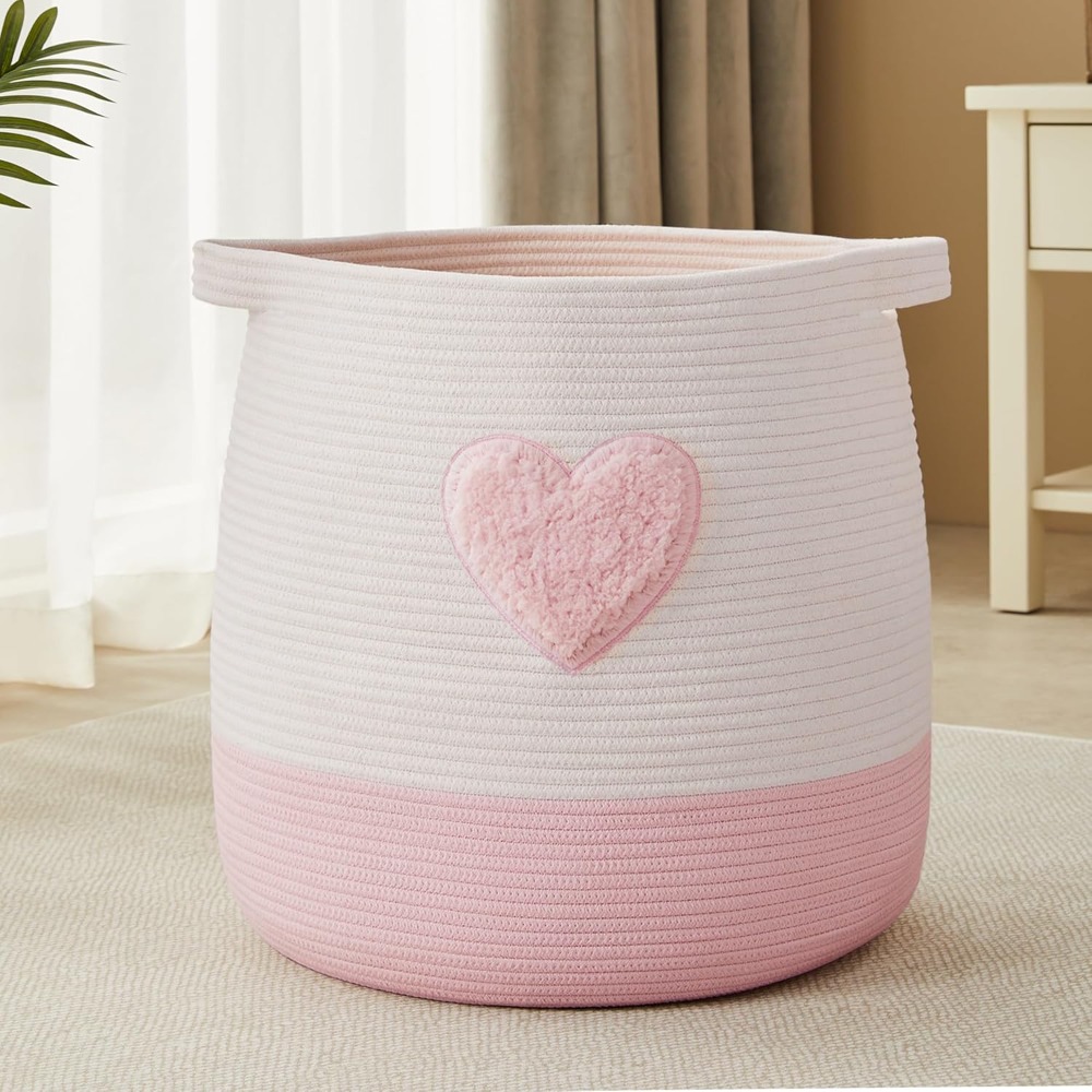 Cesto para la colada rosa para - Baby Nursery Laundry Basket reseña y precio