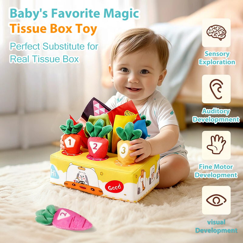 Caja suave de pañuelos para be - Storage Basket Fabric reseña y precio