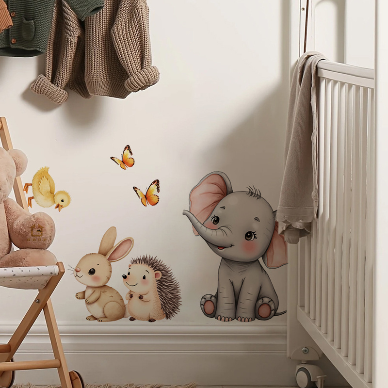 Adhesivo de pared de animales  - Baby Nursery Wall Mural reseña y precio