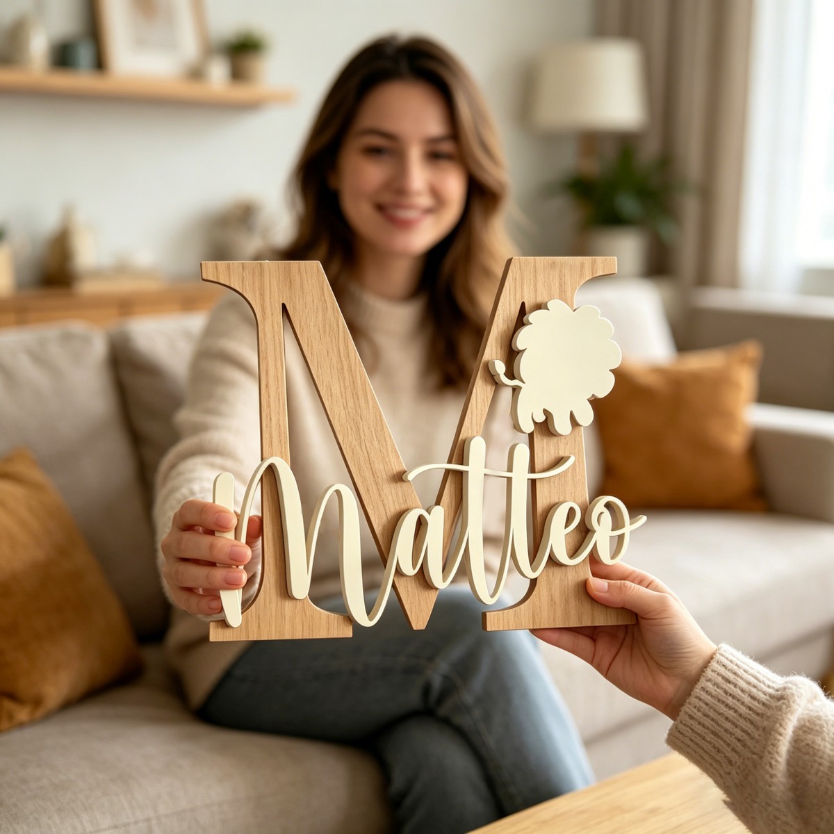 1 Pieza de Placa de Madera Per - Baby Nursery Kids reseña y precio