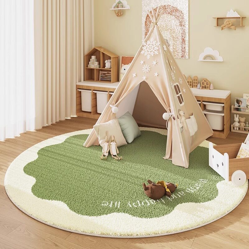 Alfombra Redonda con Aspecto d - Baby Nursery Rug reseña y precio