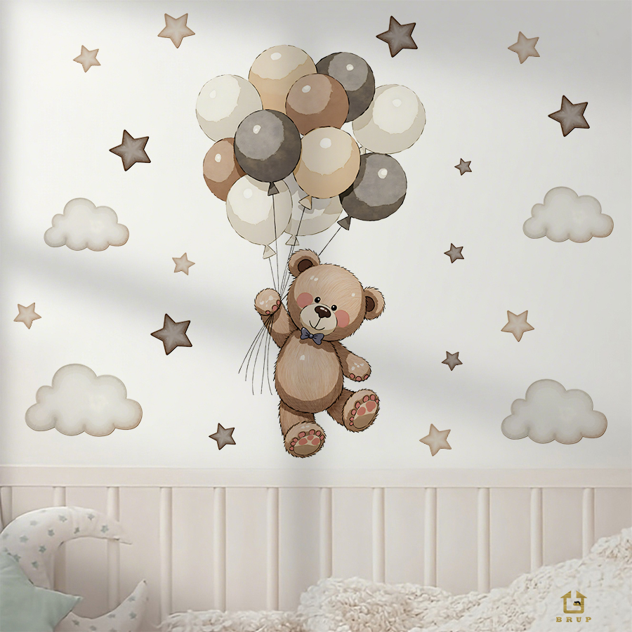 Adorables calcomanías de pared - Baby Nursery Kids reseña y precio