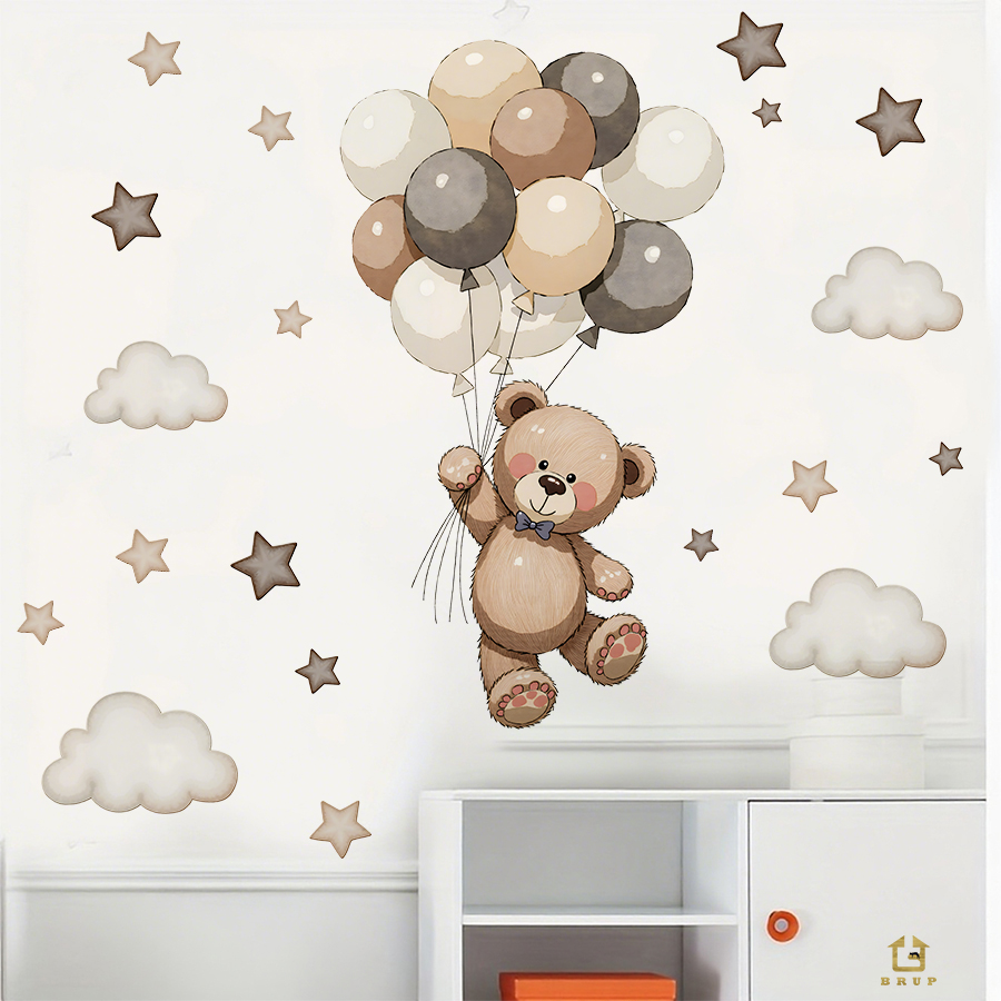Adorables calcomanías de pared - Baby Nursery Kids reseña y precio