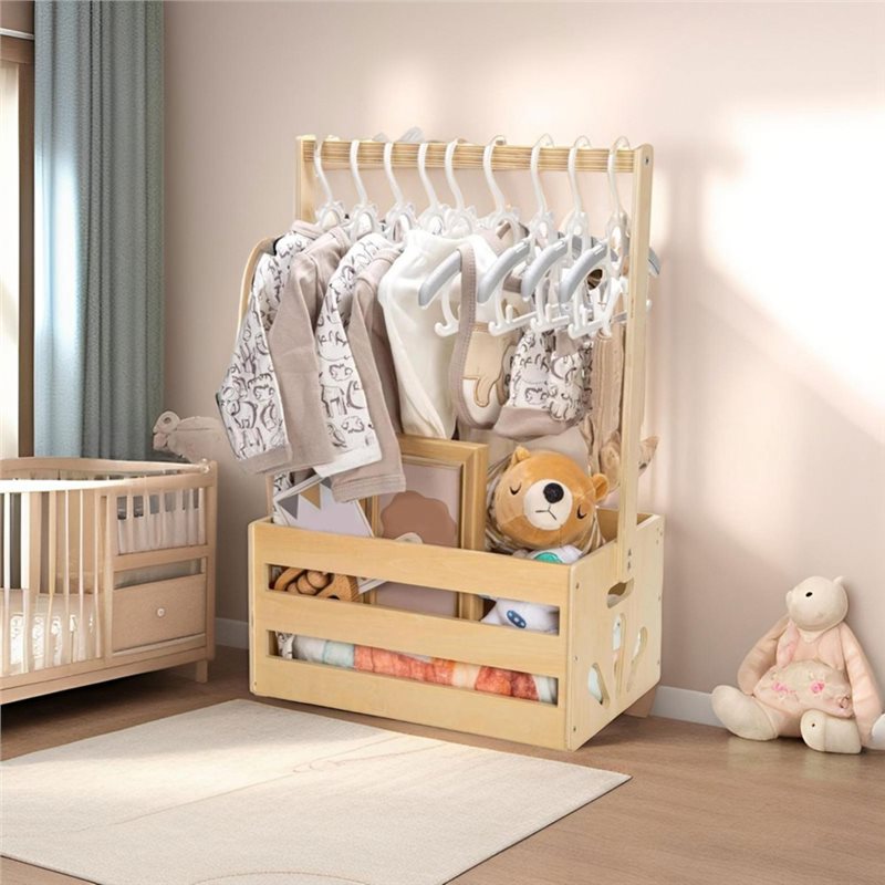 Cesta de regalo de madera para - Baby Nursery Handles reseña y precio